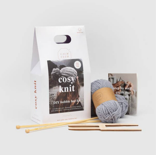 Calm Club Cosy Knit - Diy Bobble Hat Kit