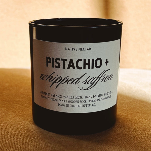 Pistachio + Whipped Saffron Candle
