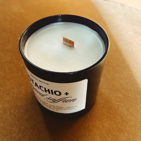 Pistachio + Whipped Saffron Candle