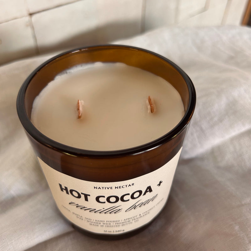 Hot Cocoa + Vanilla Bean Fall Candle