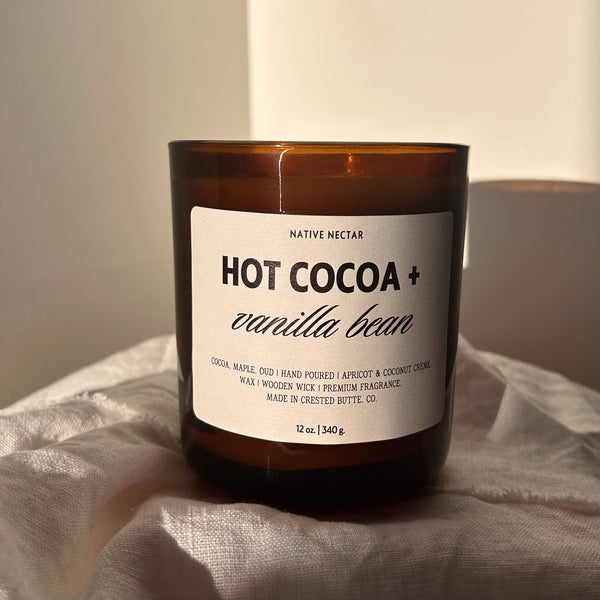 Hot Cocoa + Vanilla Bean Fall Candle