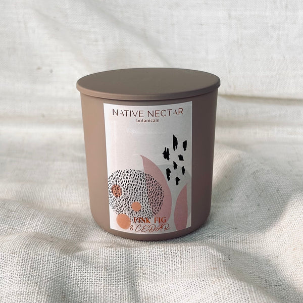 Pink Fig & Cedar Fall Candle – Native Nectar Botanicals