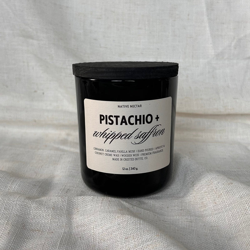 Pistachio + Whipped Saffron Fall Candle