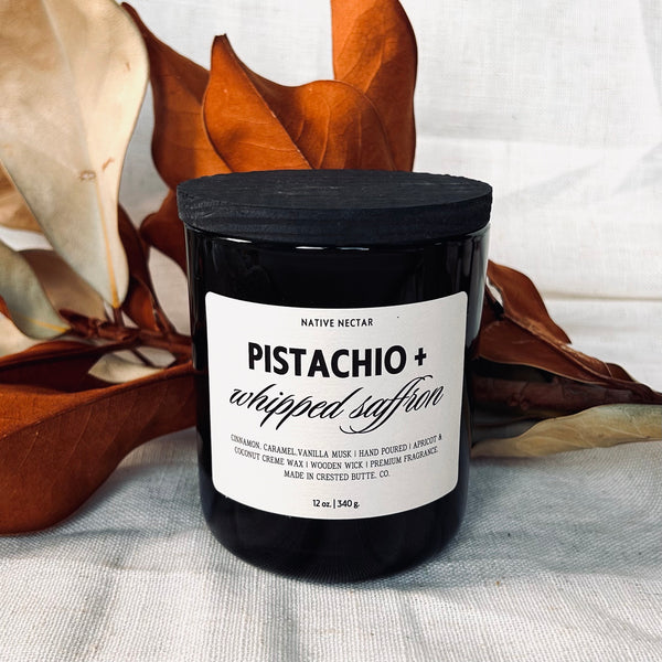 Pistachio + Whipped Saffron Fall Candle