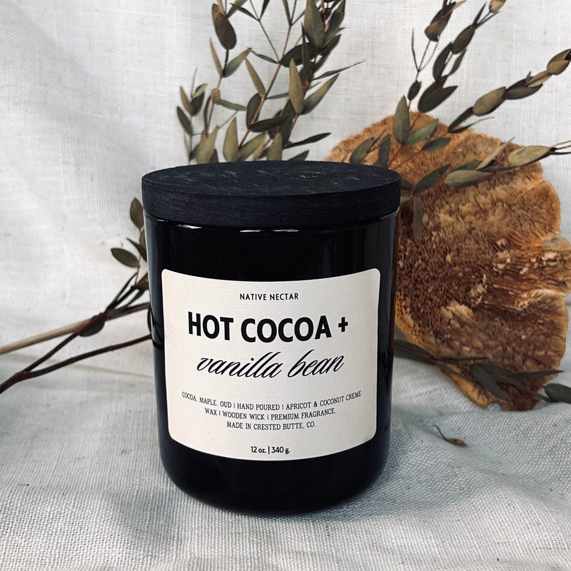 Hot Cocoa + Vanilla Bean Fall Candle