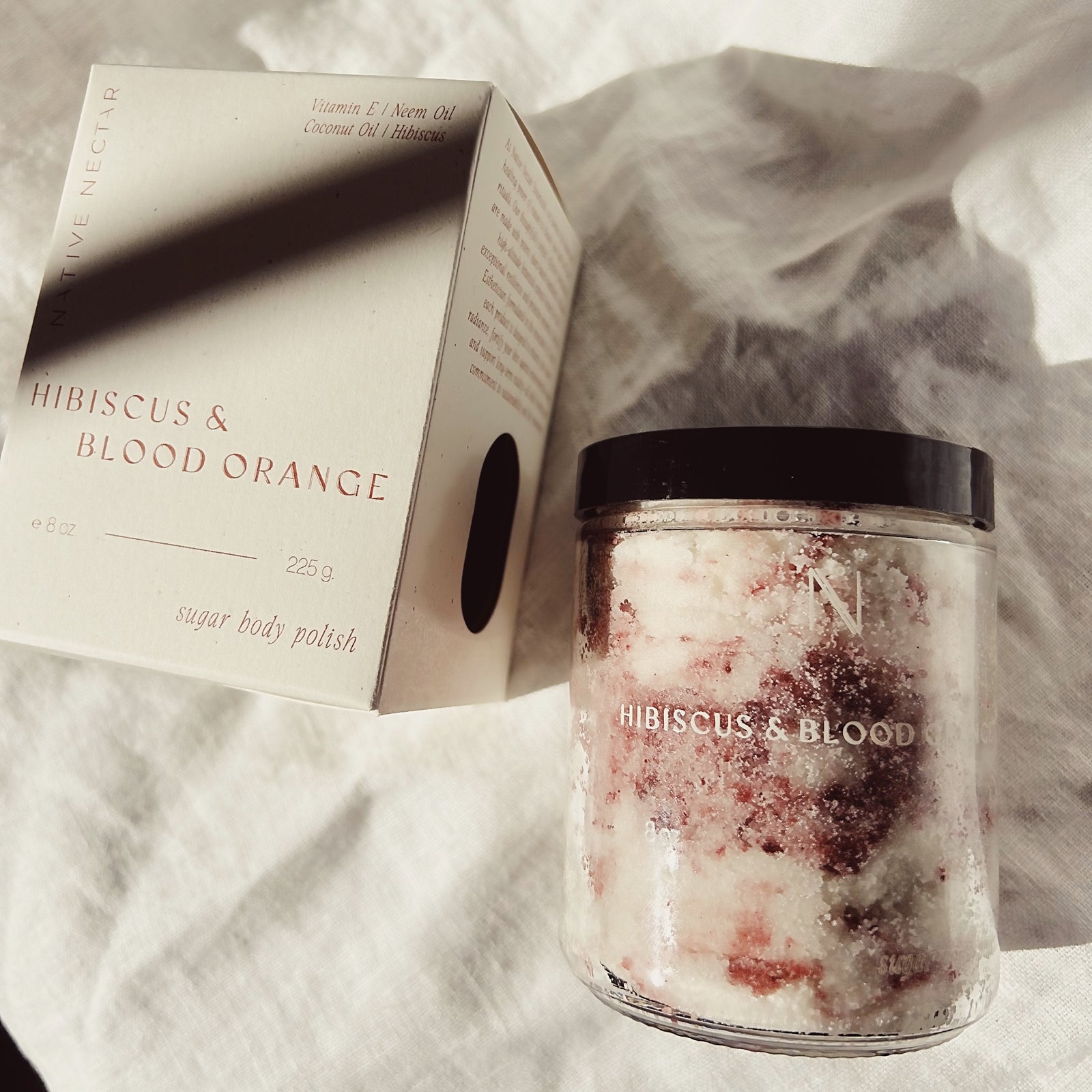 Hibiscus + Blood Orange Sugar Scrub – Native Nectar Botanicals