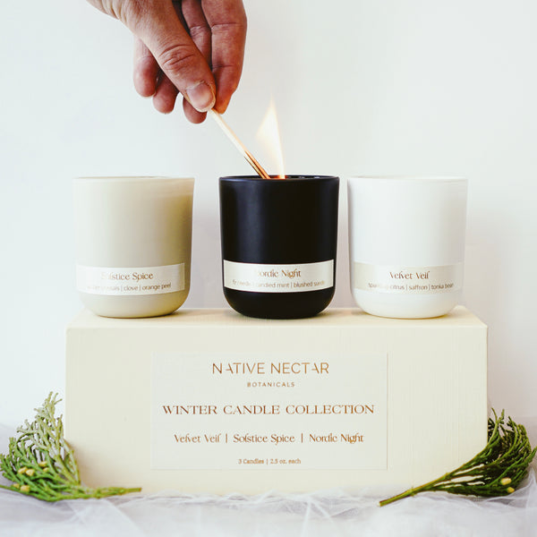 Winter Candle Collection Set